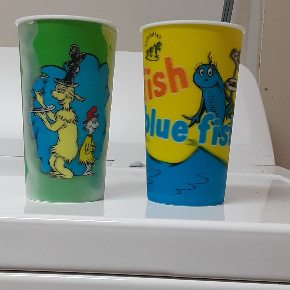 2 Dr. Suess cups